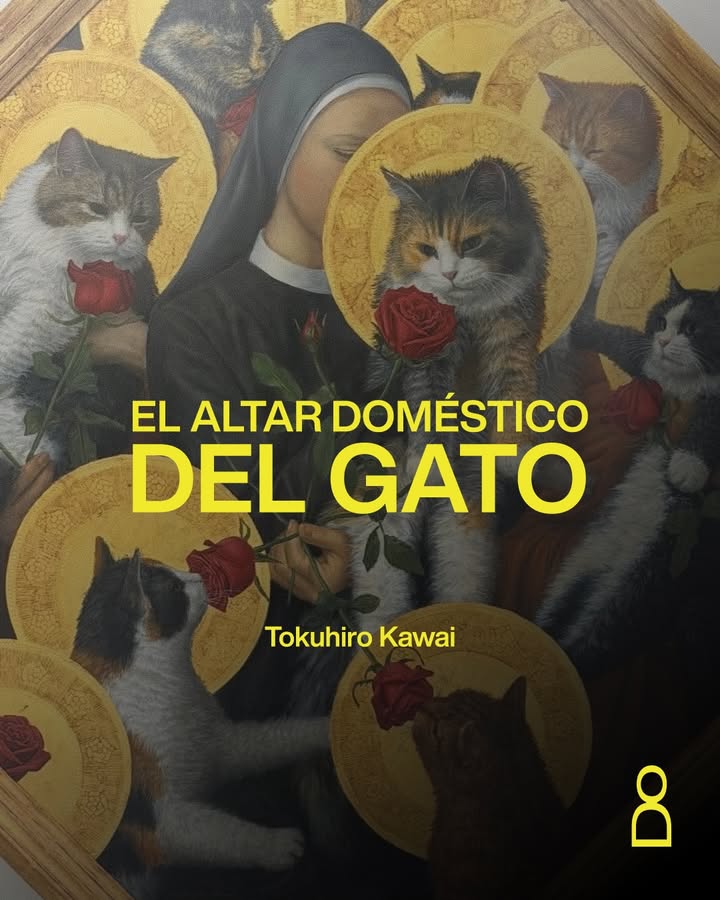 tokuhiro kawai pinta gatos con una calma muy particular. en Altarpiece of C...