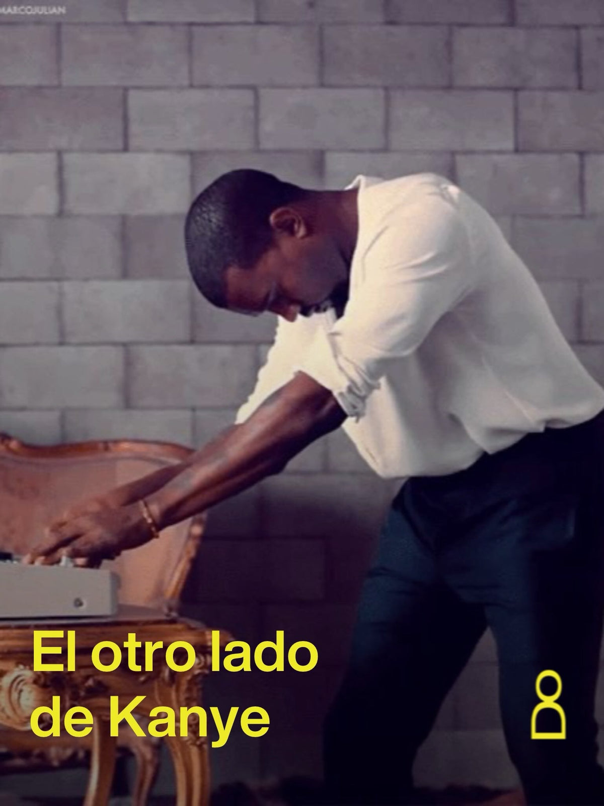 Después de un día completo grabando rap, Kanye West escuchaba Radiohead. No...