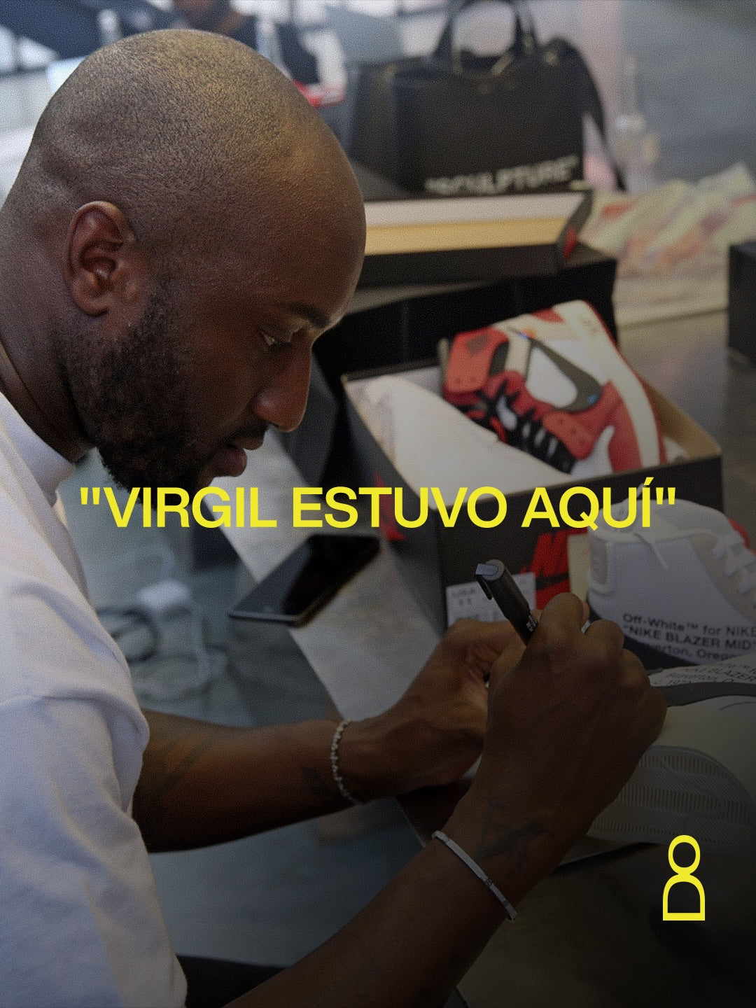 la firma de Virgil Abloh casi nunca parecía colocada en un lugar demasiado...